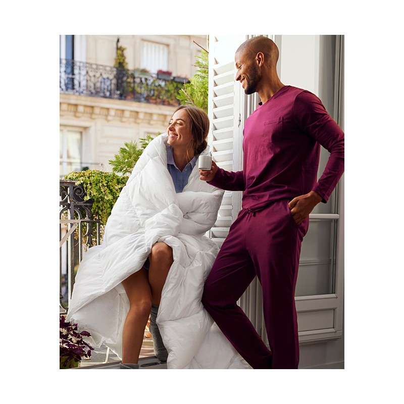L'Idéale - Couette Chaude Coton Percale Fibre Recyclée 400g/m2